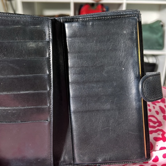 SOLD CHANEL CC Logo Caviar Skin Long Bifold Wallet/5AA0003 - Picture 11 of 13